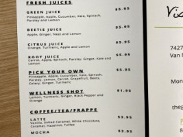 The Green La menu