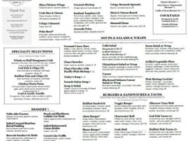 Clearwater menu