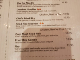 Finn Thai menu