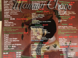 Mammy Chayo Mexican menu