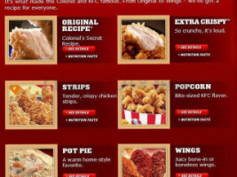 Kfc menu