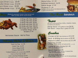 Surf’s Up Harvey menu