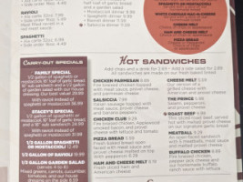 P'sghetti's Pasta Sandwiches menu