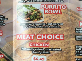 Mi Burrito Mexican Grill menu