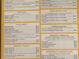 Sunshine Cafe Eldora, Iowa menu