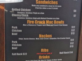 Garrenteed Bbq menu