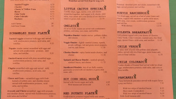 Nopalitos Southwestern Café menu