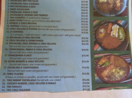 El Agave Azul menu