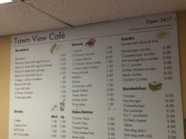 Town View Cafe menu