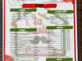 La Casita Authentic Mexican menu