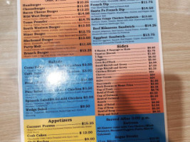 Smoke Cafe menu