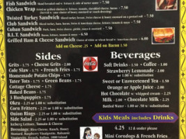 Jk's Cafe menu