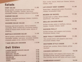 Mel's Market menu