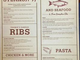 Toonie's Fish Steak House menu