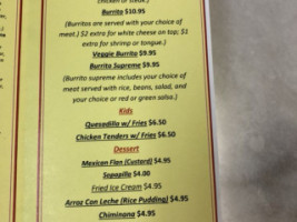 La Enchilada menu