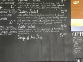 The Loose Cannon Cafe menu