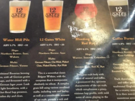 12 Gates Brewing Company food