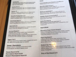 The Loyalist Market menu