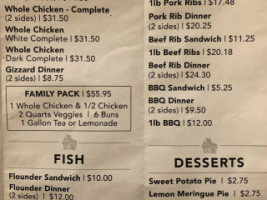 Frankie’s Chicken And Ribs Llc menu