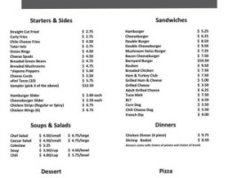 Starlight Grill menu