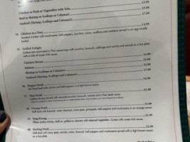 Koong Thai menu