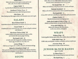 Laughlin Ranch Golf Club menu