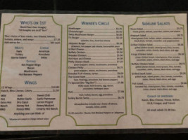 T's Locker Room menu