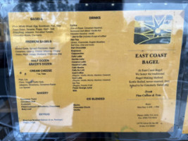 East Coast Bagel Co menu