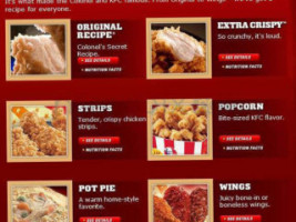 Kfc menu