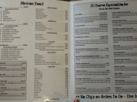 El Charro menu