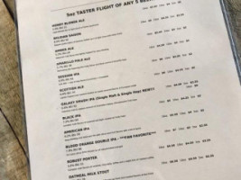 Rails End Beer Company menu