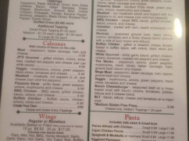 Jp's Pizzeria Grill menu