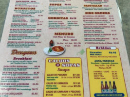 Los Portales menu