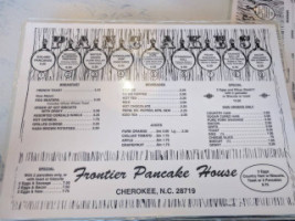 Frontier Pancake House menu