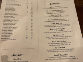 Scratch Kitchen Taproom menu