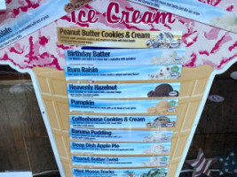 Scoops Old Fashioned Ice Cream Store menu