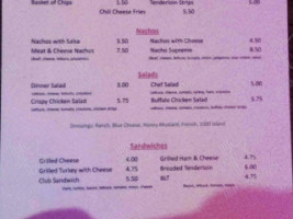 Spyke's Grill menu