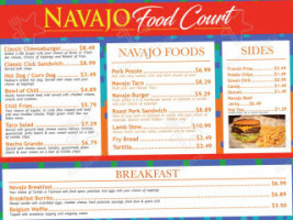 Fire Rock Navajo Casino Food Court menu