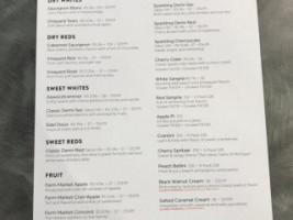 Round Barn Filling Station menu