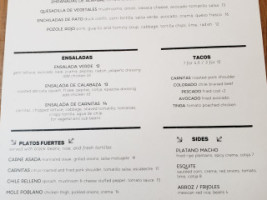 Flores menu