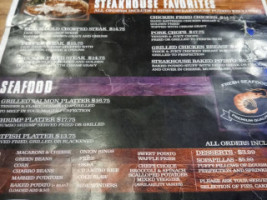 La Salle Steakhouse menu