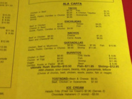 Fiesta Time menu