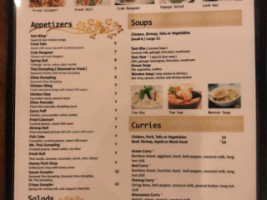 Grace Thai 2 menu