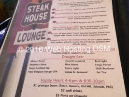 Ranch Steakhouse menu