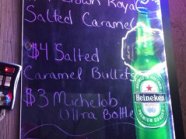 Silver Bullet Saloon menu