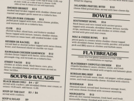 The Local 105 menu