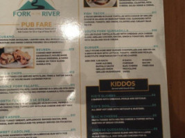 Fork In The River menu