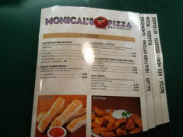 Monical's Pizza menu