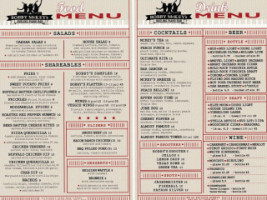 Bobby Mckey's Dueling Piano menu