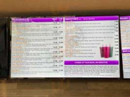 Vitality Bowls menu